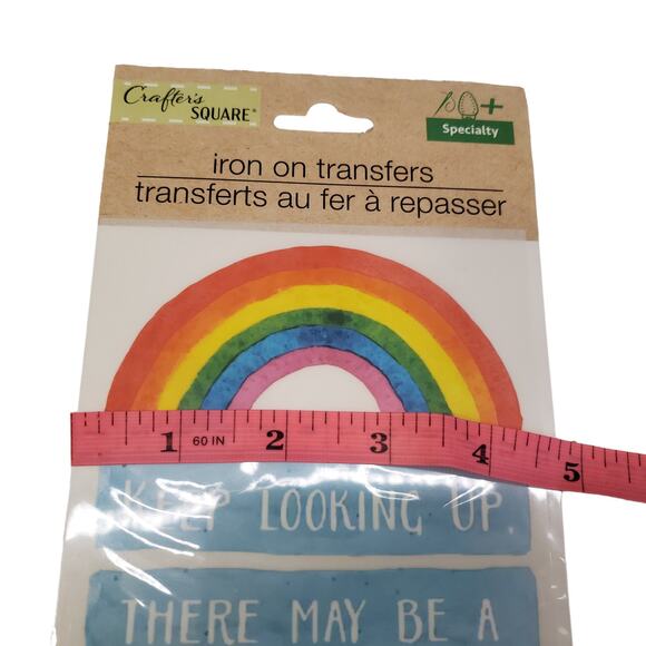 Crafters Square Iron On Transfers Rainbows Waiting For You Inspirational - Picture 4 of 6